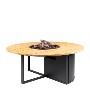 1607 cosiloft 120 round black teak 1