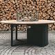 Cosiloft 120 round black / teak