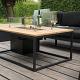 Cosiloft 120 lounge table black / teak