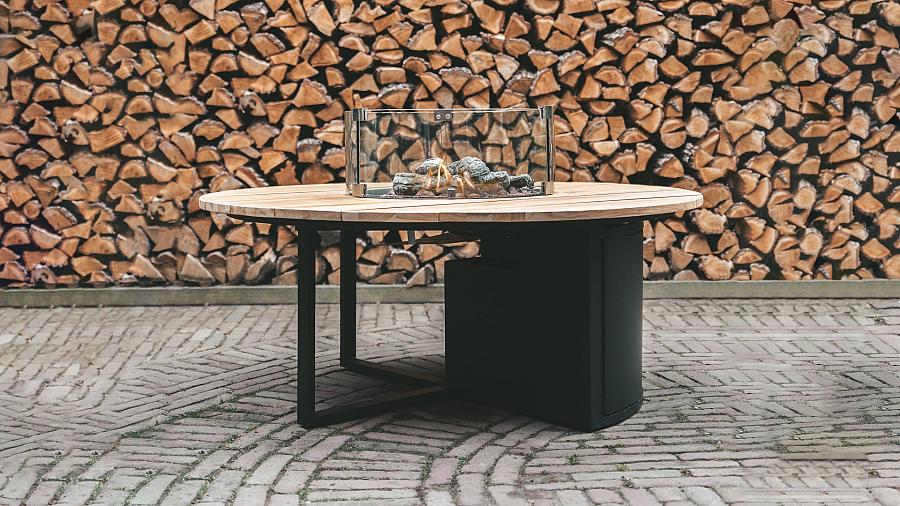Cosiloft 120 round black / teak