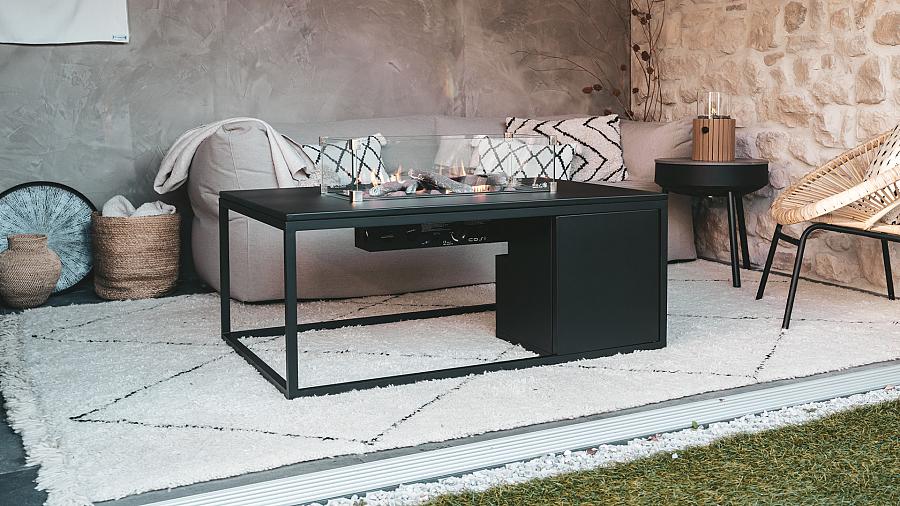 Cosiloft 120 lounge table black / black