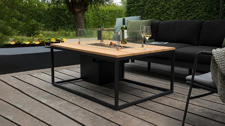Cosiloft 120 lounge table black / grey