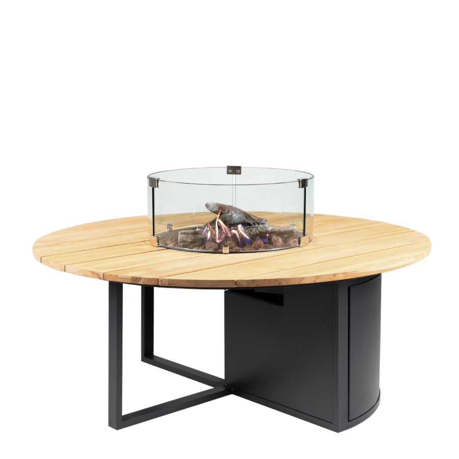 Cosiloft 120 round black / teak