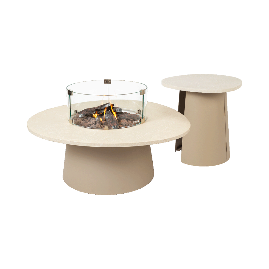 Cosidune sandy beige side table
