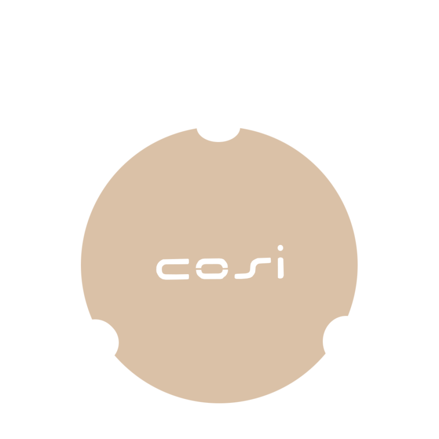 Table plate round L sandy beige 