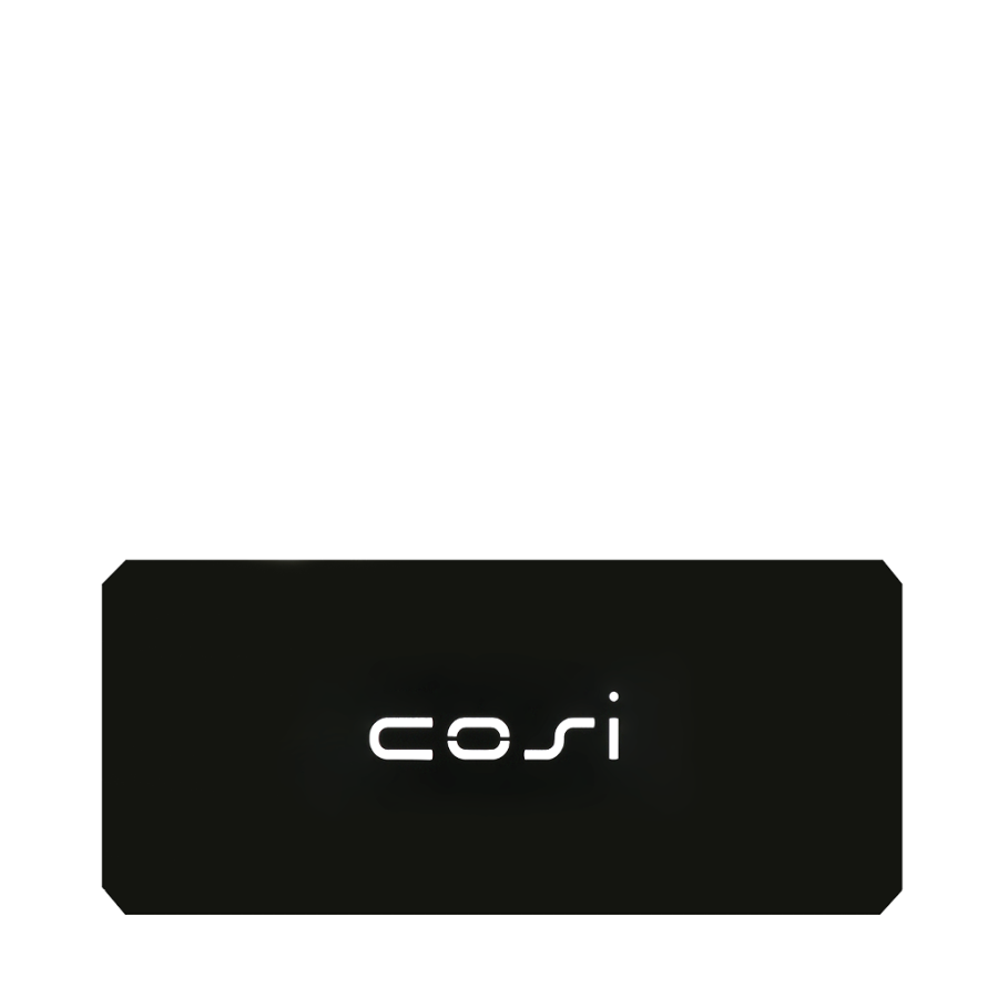 Cosi table plate straight black